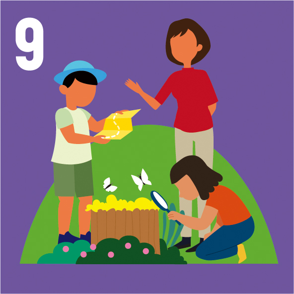 9. Enhanced public knowledge of biodiversity, raised awareness and boosted community participation